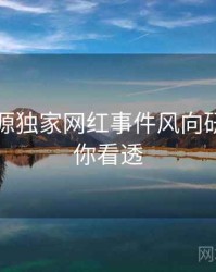 黑料资源独家网红事件风向研判，带你看透